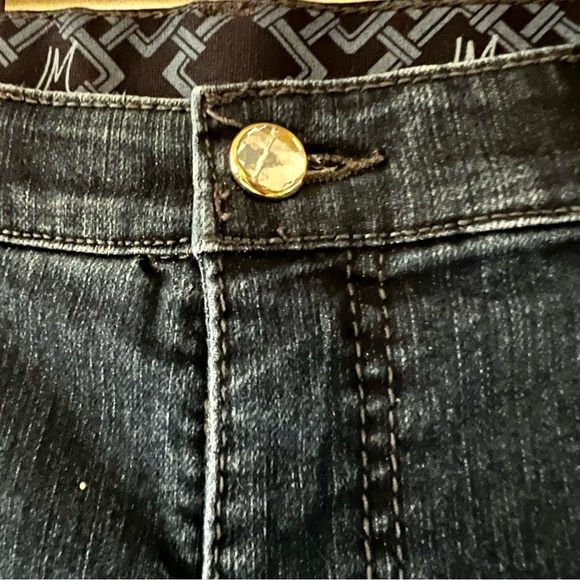 JM Collection Straight Leg Embellished Denim Jeans. - Picture 7 of 10